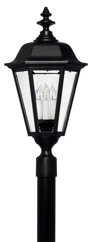 Manor House Large Post Mount Lantern in Black