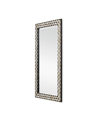Macy Mirror in Natural/Brass