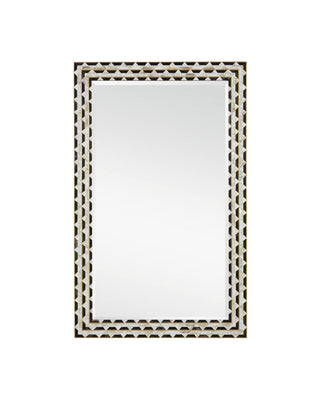 Currey and Company - 1000-0146 - Mirror - Macy - Natural/Brass