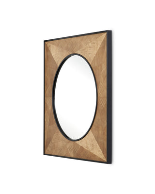 Kallista Mirror in Taupe/Caviar Black