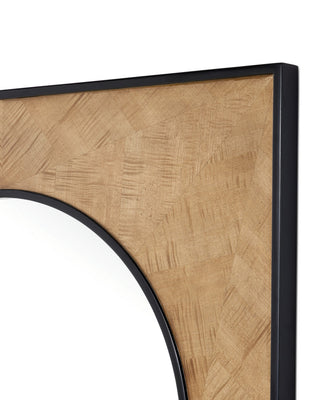 Kallista Mirror in Taupe/Caviar Black