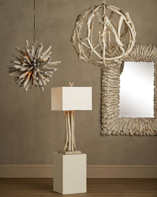 Beachhead Mirror in Whitewashed Driftwood