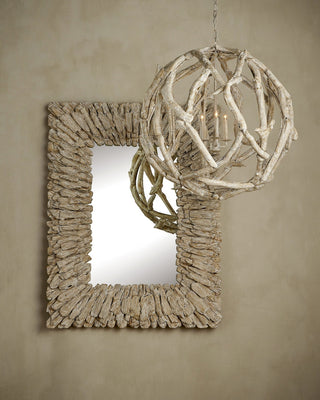 Beachhead Mirror in Whitewashed Driftwood