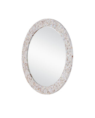 Uma Mirror in Natural/White