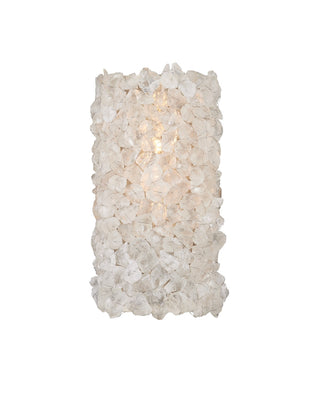 Currey and Company - 5000-0262 - One Light Wall Sconce - Iconoclast - Natural/Contemporary Silver Leaf/Contemporary Silver