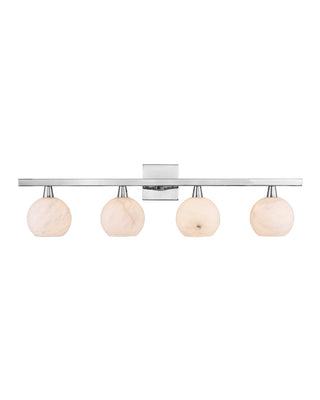 Currey and Company - 5800-0037 - Four Light Bath Bar - Bombelles - Polished Nickel/Natural