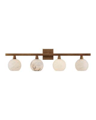 Currey and Company - 5800-0039 - Four Light Bath Bar - Bombelles - Antique Brass/Natural