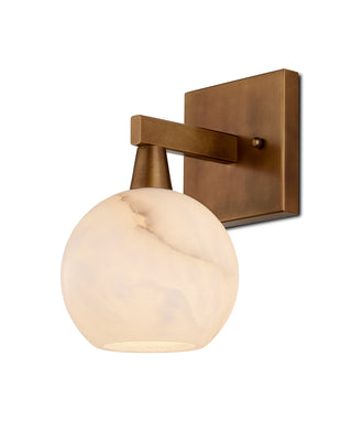 Currey and Company - 5800-0041 - One Light Wall Sconce - Bombelles - Antique Brass/Natural