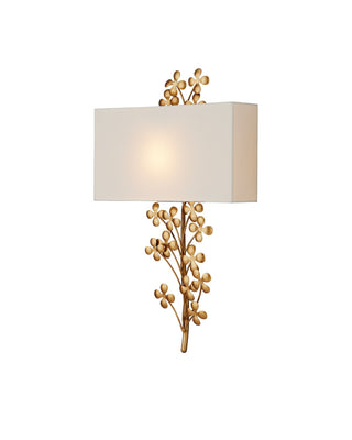 Currey and Company - 5900-0056 - One Light Wall Sconce - Cloverfield - Contemporary Gold Leaf/Contemporary Gold