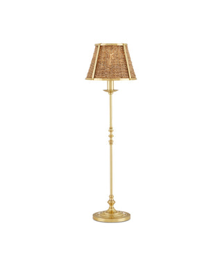 Currey and Company - 6000-0900 - One Light Table Lamp - Deauville - Natural/Polished Brass