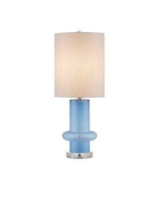 Currey and Company - 6000-0935 - One Light Table Lamp - Aquaviva - Blue/Clear