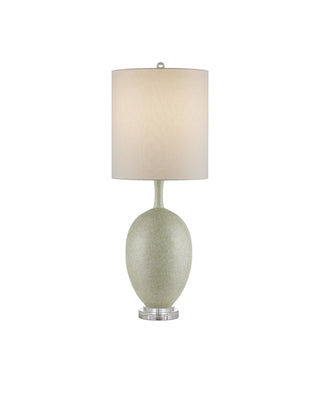 Currey and Company - 6000-0936 - One Light Table Lamp - Verdure - Green/Off-White/Clear