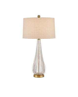 Currey and Company - 6000-0946 - One Light Table Lamp - Zyphyrine - Clear/Gold/Antique Brass