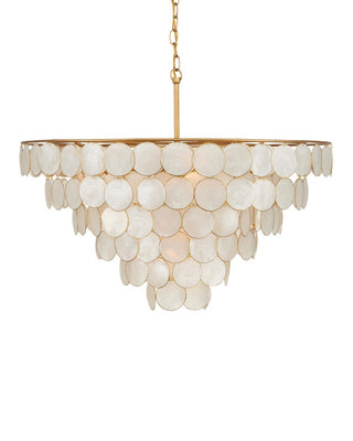 Bon Vivant Five Light Semi-Flush Mount in Natural/Contemporary Gold