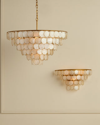 Bon Vivant Five Light Semi-Flush Mount in Natural/Contemporary Gold