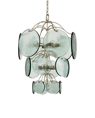 Rovigo 13 Light Chandelier in Clear/Silver Leaf