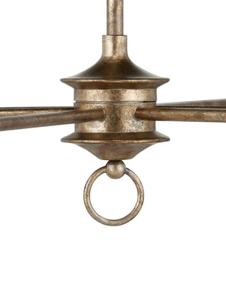 Nottaway Nine Light Chandelier in Pyrite Bronze