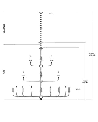 Nottaway 18 Light Chandelier in Pyrite Bronze