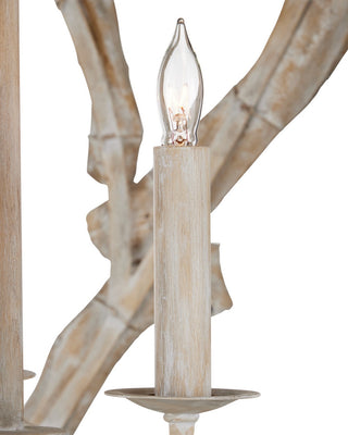 Driftwood Three Light Chandelier in Whitewash