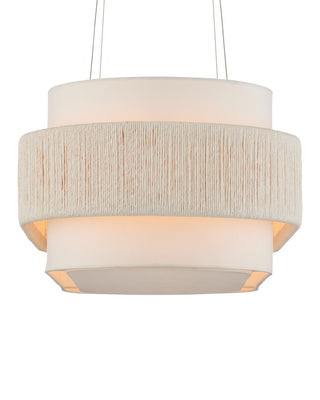 Monreale Five Light Chandelier in White/Sugar White