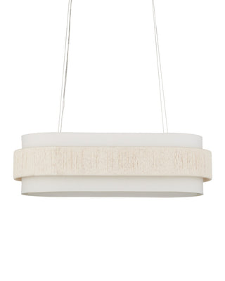Monreale Five Light Chandelier in White/Sugar White