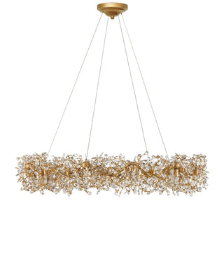 Crystal Bud 24 Light Chandelier in Clear/Brass
