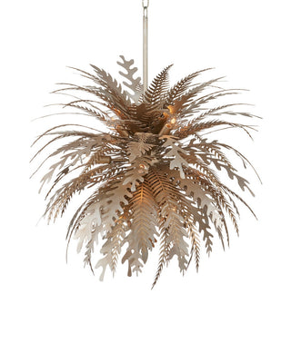 Abyssinia 12 Light Chandelier in Contemporary Silver Leaf/Dark Silver Leaf