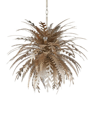 Abyssinia 12 Light Chandelier in Contemporary Silver Leaf/Dark Silver Leaf