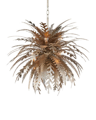 Currey and Company - 9000-1138 - 12 Light Chandelier - Abyssinia - Contemporary Silver Leaf/Dark Silver Leaf