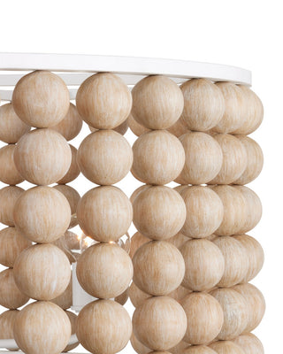 Holcroft Six Light Chandelier in Sandstone/Sugar White