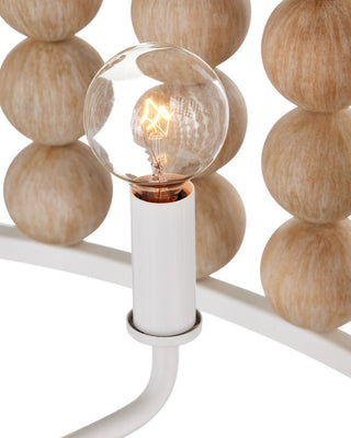 Holcroft Six Light Chandelier in Sandstone/Sugar White