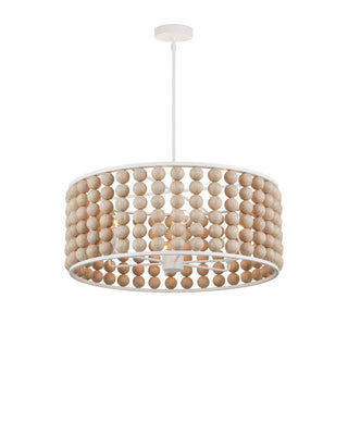 Holcroft Six Light Chandelier in Sandstone/Sugar White