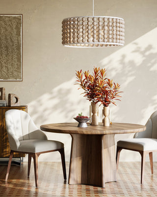 Holcroft Six Light Chandelier in Sandstone/Sugar White