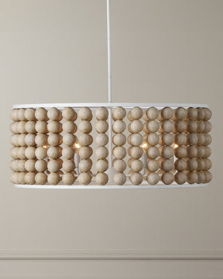 Holcroft Six Light Chandelier in Sandstone/Sugar White