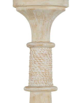 Aleister Six Light Chandelier in Sandstone