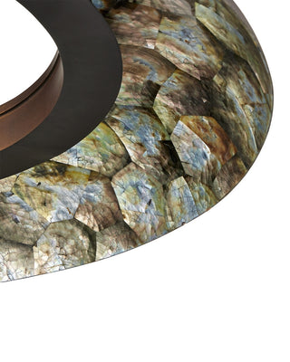 Tairagai LED Chandelier in Natural/Bronze Gold
