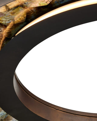 Tairagai LED Chandelier in Natural/Bronze Gold