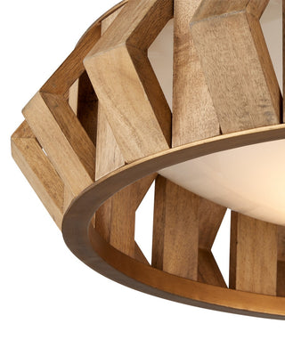 Plunge One Light Chandelier in Toffee/Brass/White