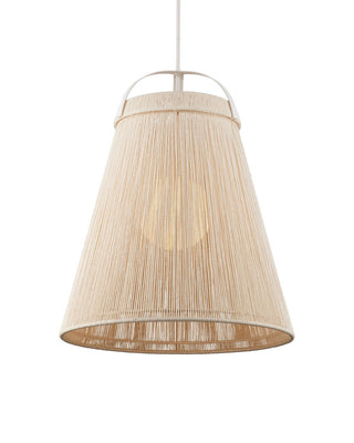Parnell One Light Pendant in White/Frosted White/Gesso White
