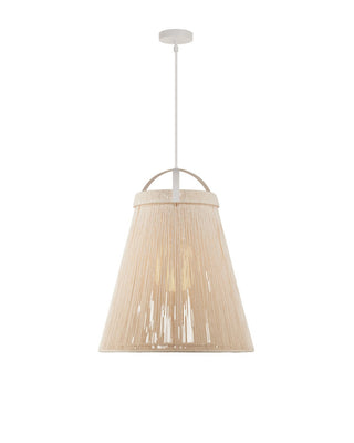 Parnell One Light Pendant in White/Frosted White/Gesso White