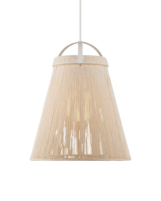Currey and Company - 9000-1153 - One Light Pendant - Parnell - White/Frosted White/Gesso White