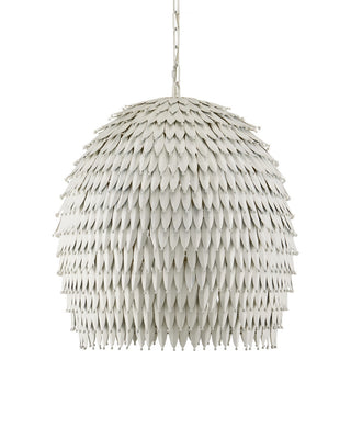 Overlay Three Light Pendant in White