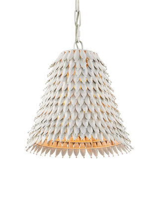 Overlay One Light Pendant in White