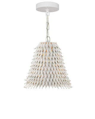 Overlay One Light Pendant in White