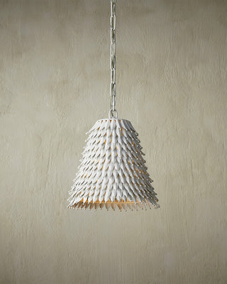 Overlay One Light Pendant in White