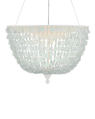 Thalassa One Light Pendant in Seaglass/Sugar White