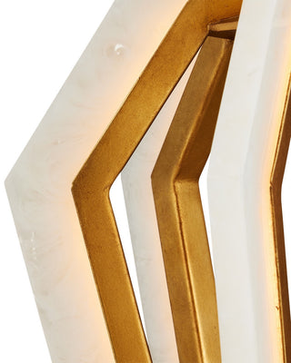 Riviere LED Pendant in Natural/Contemporary Gold Leaf
