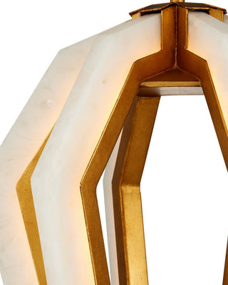 Riviere LED Pendant in Natural/Contemporary Gold Leaf