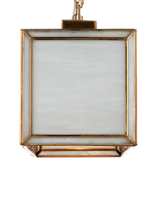Daze Six Light Chandelier in Antique Brass/White