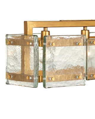 Countervail Six Light Chandelier in Clear/Antique Brass